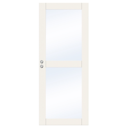 SKJUTDÖRR SWEDOOR UNIQUE GW02L VIT KLARGLAS INFÄLLD